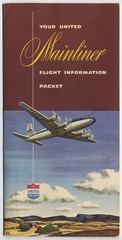 Image: flight information packet: United Air Lines