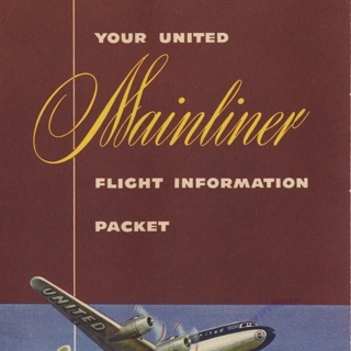Image #1: flight information packet: United Air Lines