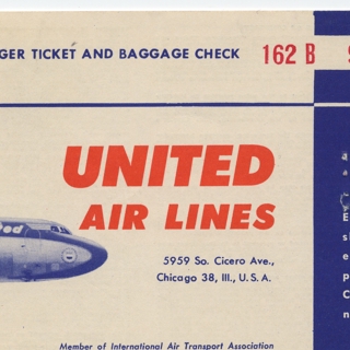 Image #3: flight information packet: United Air Lines