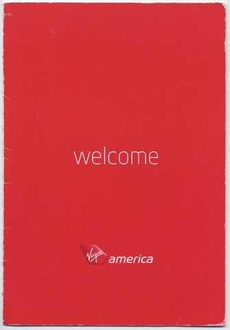 Flight information card: Virgin America