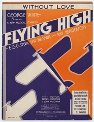 Image: sheet music: Without Love, from Flying High, by Ray Henderson