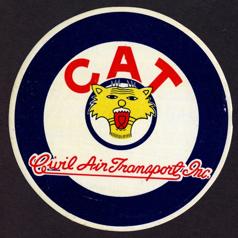 Luggage label: Civil Air Transport (CAT)