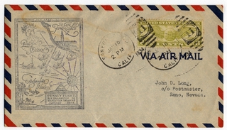 Image: airmail flight cover: Departure of First U.S. Navy Squadron flight, San Francisco - Hawaii, January 10, 1934