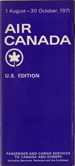 Image: timetable: Air Canada, U.S. edition