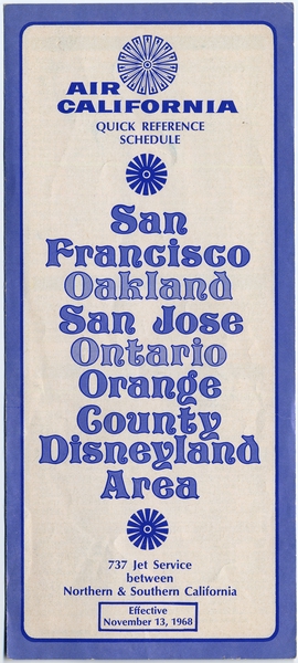 Image: timetable: Air California