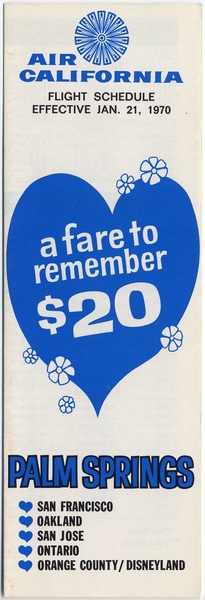 Image: timetable: Air California