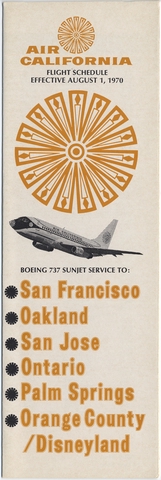 Timetable: Air California