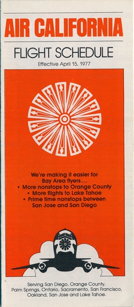 Image: timetable: Air California