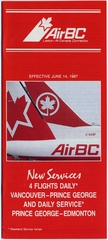 Image: timetable: Air BC
