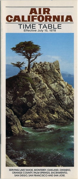 Image: timetable: Air California