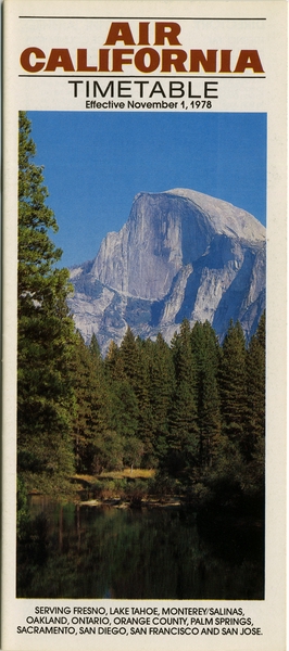 Image: timetable: Air California