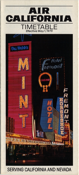 Image: timetable: Air California