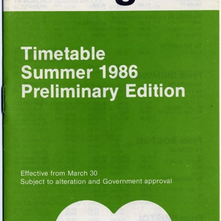 Image #1: timetable: Aer Lingus, Summer preliminary edition