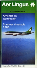 Image: timetable: Aer Lingus, Summer revised edition