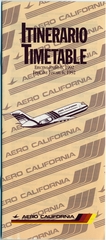 Image: timetable: Aero California, Summer edition