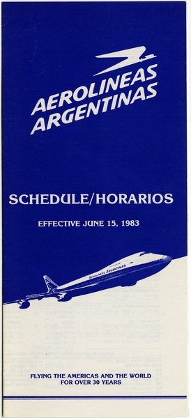 Image: timetable: Aerolineas Argentinas