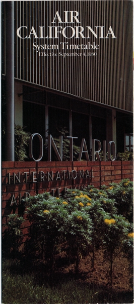 Image: timetable: Air California