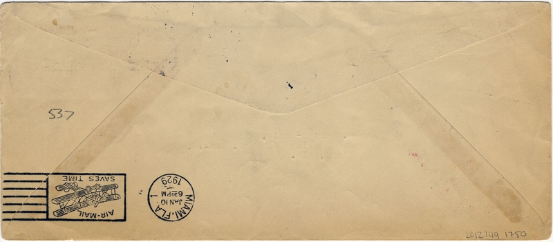 Image: airmail flight cover: Pan American Airways, FAM-6, Edwin C. Musick
