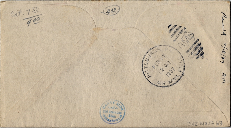 Image: airmail flight cover: Pan American Airways, first day cover, China Clipper airmail service