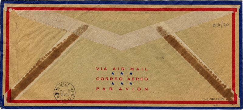 Image: airmail flight cover: Pan American Airways, British Transatlantic Air Mail
