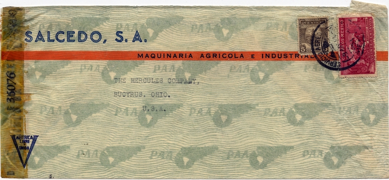 Image: airmail flight cover: Pan American Airways