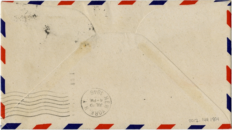 Image: airmail flight cover: Pan American World Airways, Port of Spain - New York route