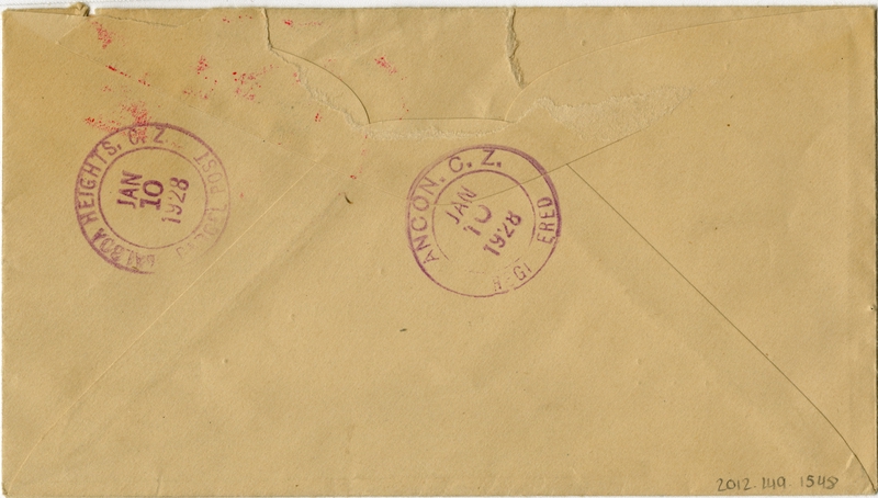 Image: airmail flight cover: Charles Lindbergh Day, Panama