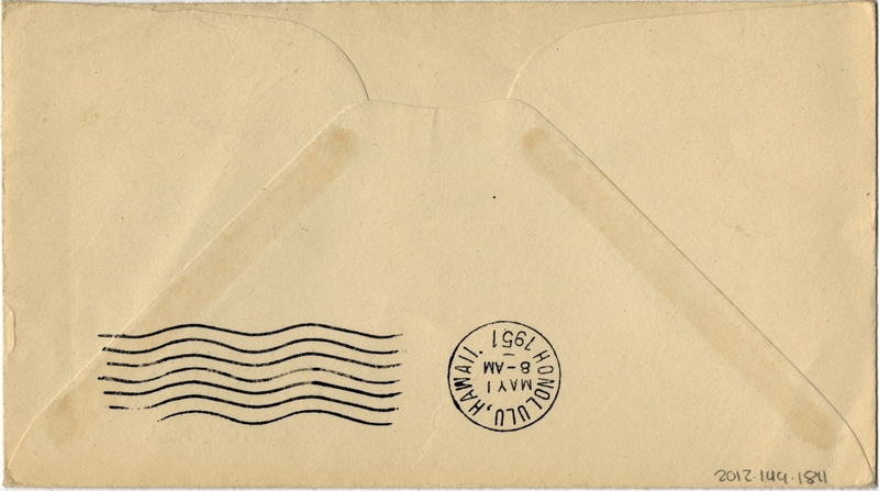Image: airmail flight cover: Pan American World Airways, FAM-14, Wake Island - Honolulu