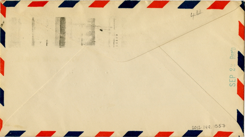 Image: airmail flight cover: Third anniversary of Charles Lindbergh Good Will Tour