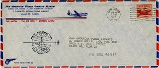 Image: airmail flight cover: Pan American World Airways, FAM-5, San Juan (Puerto Rico) - Baltimore route