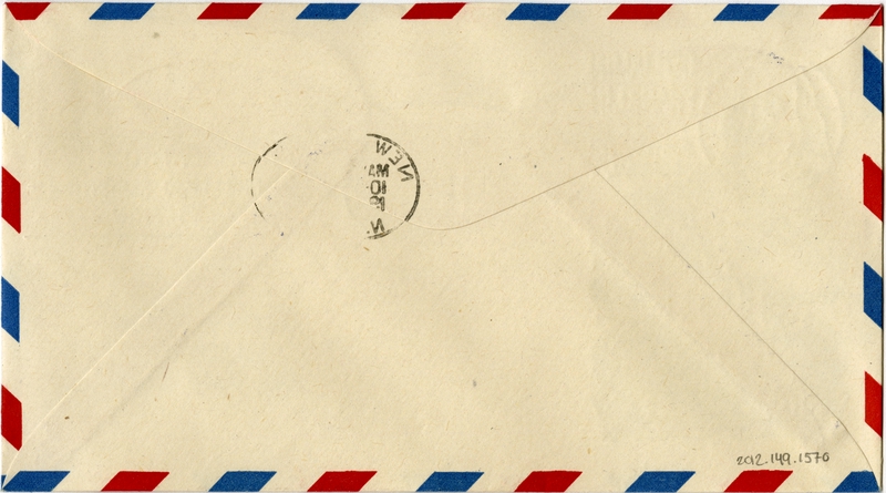 Image: airmail flight cover: United States Postal Service, Centennial