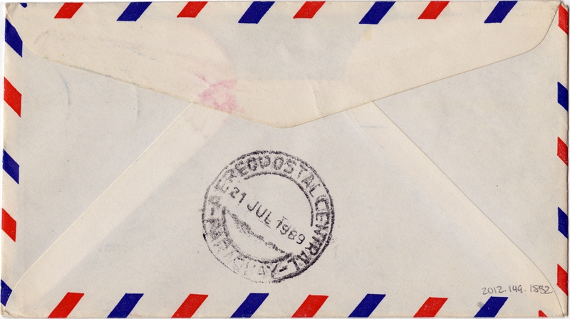Image: airmail flight cover: Pan American World Airways, FAM-5, New York - Asuncion route