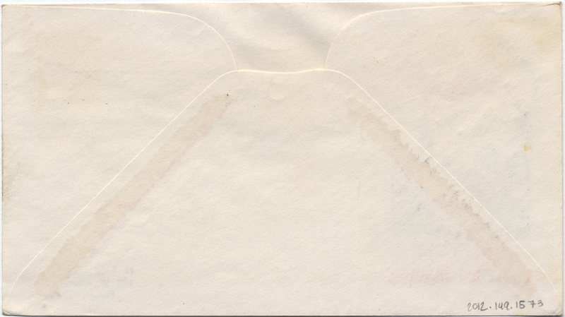 Image: airmail flight cover: New York Golden Jubilee