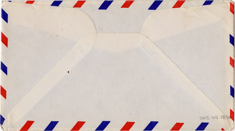 Image: airmail flight cover: Pan American World Airways, Asuncion - New York route