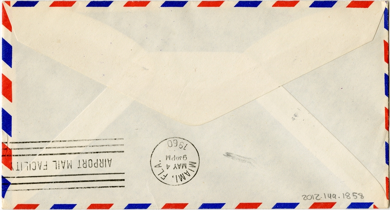 Image: airmail flight cover: Pan American World Airways, Douglas DC-8, FAM-5, Panama - Miami route
