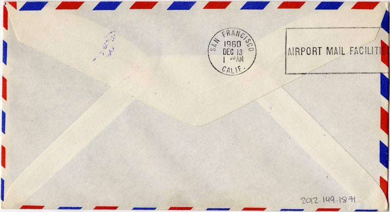 Image: airmail flight cover: Pan American World Airways, Guatemala - San Francisco route
