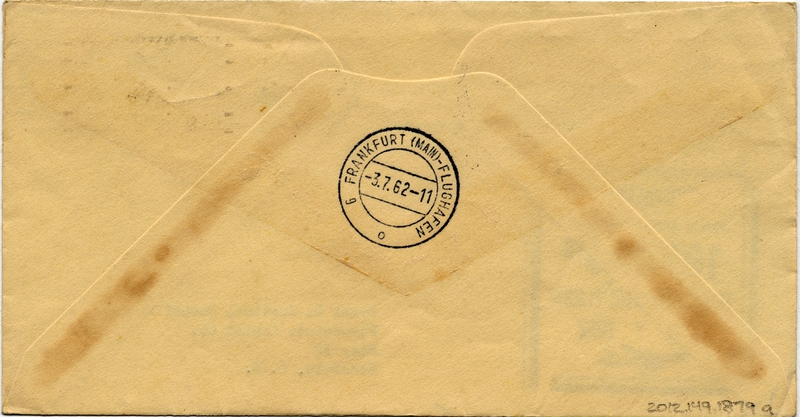 Image: airmail flight cover: Pan American World Airways, 100,000th Transatlantic Flight