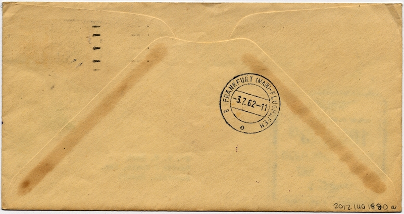 Image: airmail flight cover: Pan American World Airways, 100,000th Transatlantic Flight