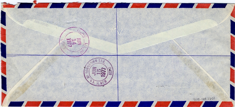 Image: airmail flight cover: Charles Lindbergh, 50th Anniversary