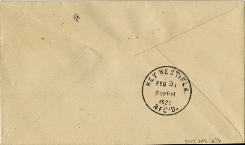 Image: airmail flight cover: Charles Lindbergh Day, Edwin C. Musick