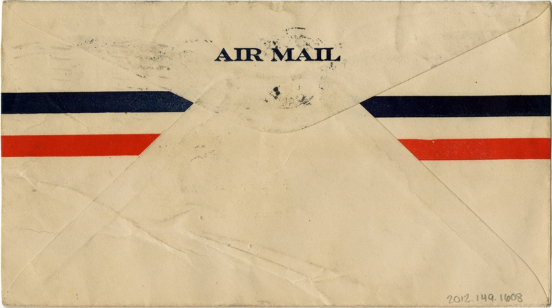 Image: airmail flight cover: First airmail flight, five-cent airmail, Oakland Airport