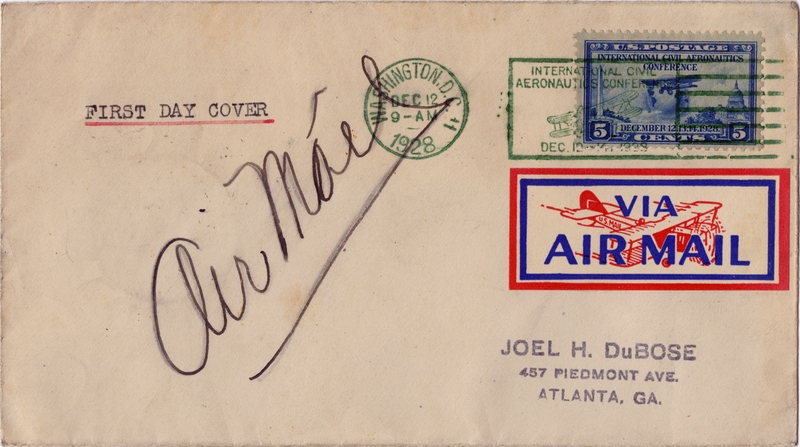 Image: airmail flight cover: International Civil Aeronautics Conference