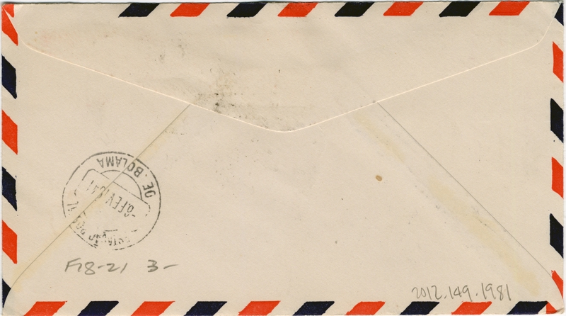 Image: airmail flight cover: Pan American Airways, first airmail flight, Horta - Bolama route