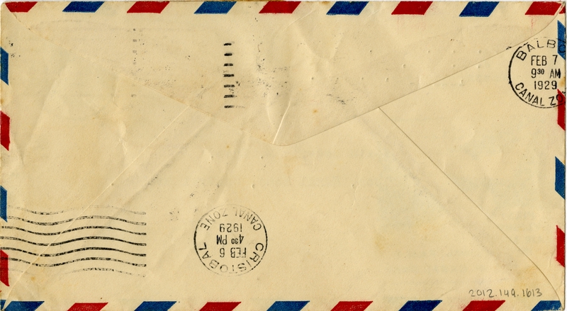 Image: airmail flight cover: FAM-5, First flight, Miami - Canal Zone route
