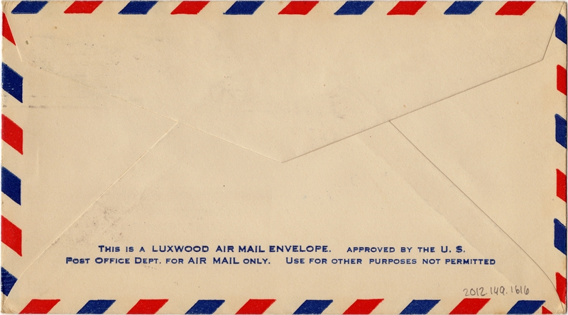 Image: airmail flight cover: First Anniversary Air Mail, Akron, Ohio