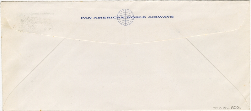 Image: airmail flight cover: Boeing 747, first flight