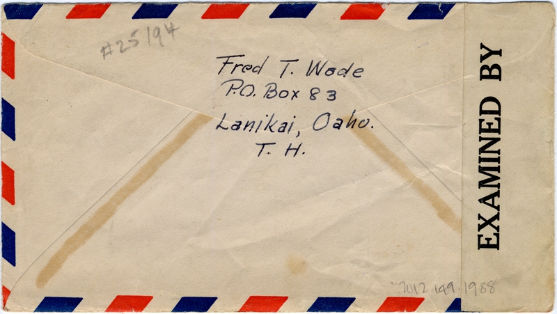 Image: airmail flight cover: Pan American Airways, Midway Island