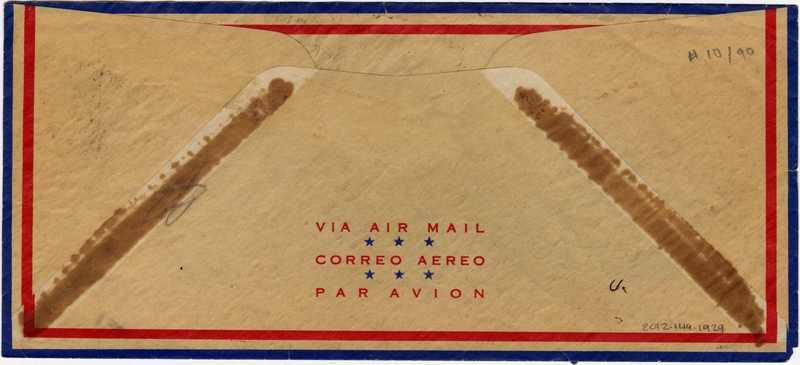 Image: airmail flight cover: Pan American Airways, 100th Transatlantic Flight