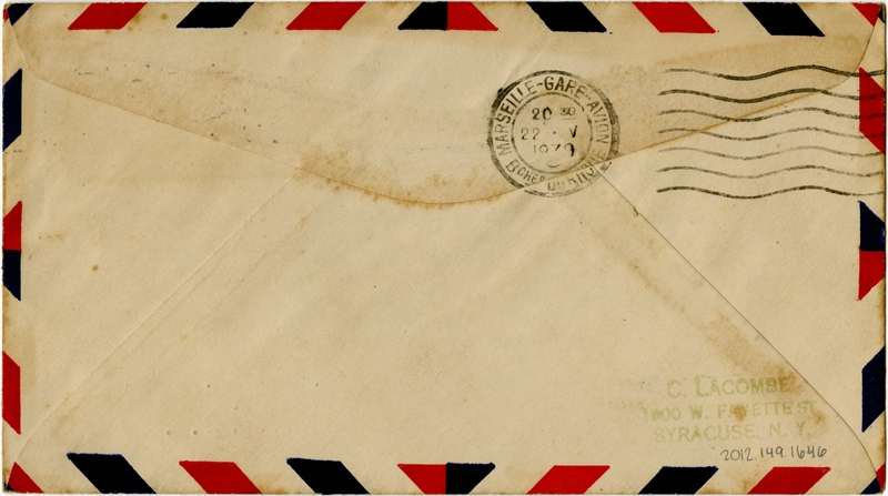 Image: airmail flight cover: FAM-18, first airmail flight, Transatlantic Air Mail Service