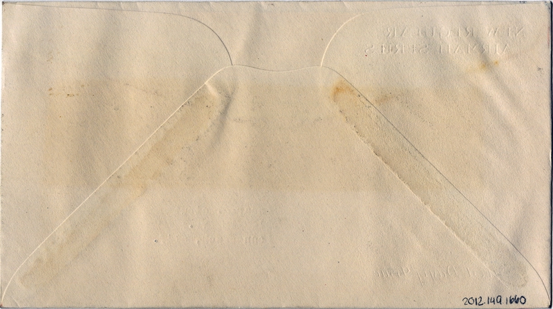 Image: airmail flight cover: New regular airmail series, first day of issue for the 15-cent airmail stamp